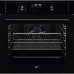 AEG 6000 Series BPX535A61B Built In Electric Single Oven and Pyrolytic Cleaning - Black 