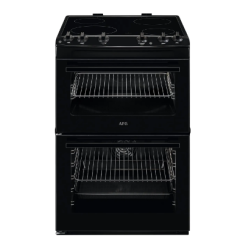 Aeg CCX6501ACB 60Cm Wide Double Oven Electric Cooker With Ceramic Hob