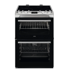 Aeg CCX6540ACM 5000 Surroundcook 60Cm Double Oven Electric Cooker With Ceramic Hob
