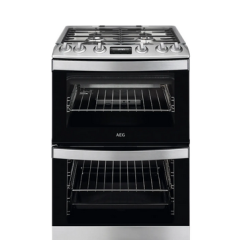 Aeg CGB6131ACM Aeg Cgb6131acm 60Cm Gas Cooker With Fixed Rate Grill - Stainless Steel - A Rated