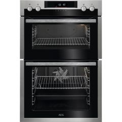 Aeg DCS531160M 6000 Series Surroundcook Built In Electric Double Oven - Black / Stainless Steel