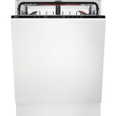 AEG 7000 Series FSE84607P Fully Integrated Standard Dishwasher - White Control Panel 