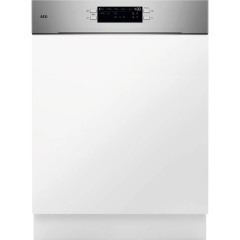 AEG 6000 Series GT6200B2SNM Semi Integrated Full Size Dishwasher - Stainless Steel Control Panel with Sliding Door Hinge Kit