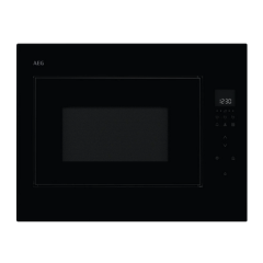 Aeg OB6GM261UB Aeg 6000 Series Ob6gm261ub 26 Litre 46Cm High, Built In Microwave With Grill - Black
