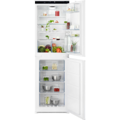 AEG 6000 TwinTech® OSC6T185ES 177cm High 50/50 Integrated Frost Free Fridge Freezer with Sliding Door Fixing Kit - White 