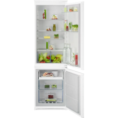 Aeg OSC7N181ES 177cm 70/30 Integrated Frost Free Fridge Freezer with Sliding Door Hinge - White