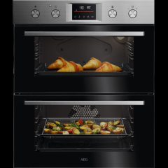 AEG 6000 Series OU5CU40M Built In Electric Double Oven - Stainless Steel
