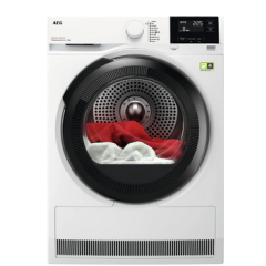 Aeg TR819A4B Aeg 8000 Absolutecare® Tr819a4b 9Kg Heat Pump Tumble Dryer - White - A+++ Rated