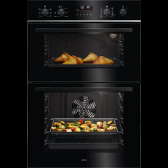 AEG TU5CP40B Built In Electric Double Oven - Black
