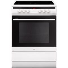 Amica 608CE2TAW 60Cm Single Cavity Ceramic Cooker In White