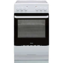 Amica AFC1530WH 50Cm Ceramic Single Cavity Cooker With Ceramic Hob A Rated
