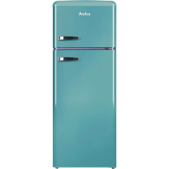 Amica FDR2213DB/1 144cm High 80/20 Small Fridge Freezer - Duck Egg Blue 