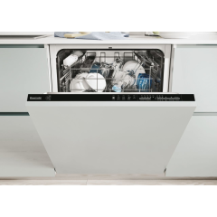 Baumatic BI3E53E0B-80 Integrated Standard Dishwasher - White Control Panel 