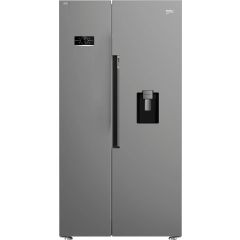 Beko ASD2542VX Harvestfresh™ Non-Plumbed Frost Free American Fridge Freezer - Stainless Steel