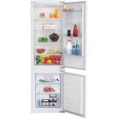 Beko BCSM473 178cm High 70/30 Integrated Fridge Freezer with Sliding Door Fixing Kit - White 