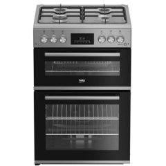 Beko FDG6231CS Beko Fdg6231cs 60Cm Gas Cooker - Silver - A Rated