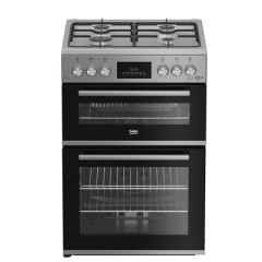 Beko FDG6231S Beko Fdg6231cs 60Cm Gas Cooker - Silver - A Rated