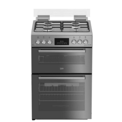 Beko FDG6272TCSM  Beko Fdg6272tcsm 60Cm Gas Cooker - Mirror Silver - A/A+ Rated