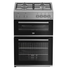 Beko FTG6201S Beko Ftg6201s 60Cm Gas Cooker - Silver - A+ Rated