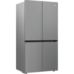 Beko GN446224VPS Frost Free American Fridge Freezer - Stainless Steel Effect 