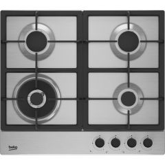 Beko HIAW64225SX 58Cm Gas Hob - Stainless Steel