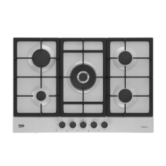 Beko HIAW75225SXE 75Cm Gas Hob - Stainless Steel