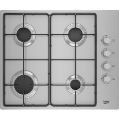 Beko HIBG64120SX 4 Burner Gas Hob In Stainless Steel