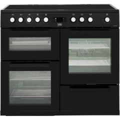 Beko KDVC100K 100Cm Electric Range Cooker With Ceramic Hob - Black