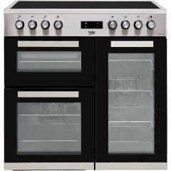 Beko KDVC90X 90Cm Electric Range Cooker With Ceramic Hob - Stainless Steel