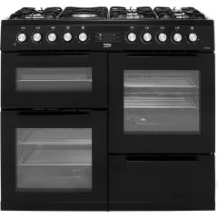Beko KDVF100K 100Cm Dual Fuel Range Cooker - Black