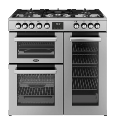 Belling 444411794 COOKCENTRE 90DF STA 444411794 Belling Cookcentre 90Df 90Cm Dual Fuel Range Cooker 