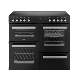 Belling 444411797 COOKCENTRE 100E BLK 444411797 Belling Cookcentre 100E 100Cm Electric Range Cooker 