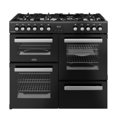 Belling 444411799 COOKCENTRE 100DF BLK 444411799 Belling Cookcentre 100Df 100Cm Dual Fuel Range Cook