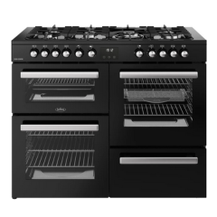 Belling 444411805 COOKCENTRE 110DF BLK 444411805 Belling Cookcentre 110Df 110Cm Dual Fuel Range Cook