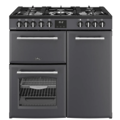 Belling 444411819 FARMHOUSE 90DF ANT 444411819 Belling Farmhouse 90Df 90Cm Dual Fuel Range Cooker - 