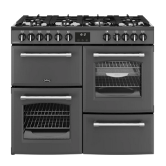 Belling 444411828 FARMHOUSE 100DF ANT 444411828 Belling Farmhouse 100Df 100Cm Dual Fuel Range Cooker