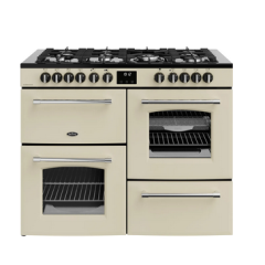 Belling 444411839 FARMHOUSE 110DF CRM 444411839 Farmhouse 110Df 110Cm Dual Fuel Range Cooker - Cream