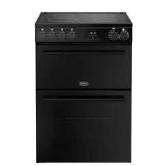 Belling 444412058 FSA VISION 60E BLK 444412058 60Cm Double Oven With Induction Hob