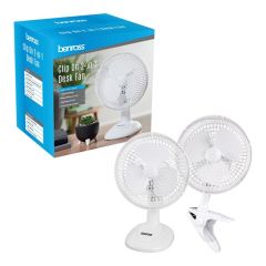 Benross 41240 6" Clip On 2-In-1 Desk Fan