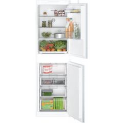 Bosch KIN85NSE0G Series 2 Integrated Fridge Freezer With Sliding Door Fixing Kit - White - E Rated -