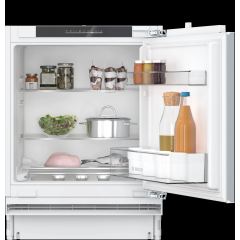 Bosch KUR21VFE0G Series 4 Integrated Under Counter Larder Fridge - Fixed Door Fixing Kit - White - E