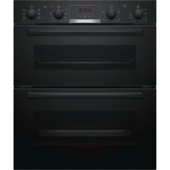 Bosch NBS533BB0B Serie 4 Built Under Electric Double Oven - Black