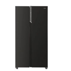 Candy CHSBSV5172EBKN Frost Free American Fridge Freezer - Black 