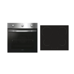 Candy P CI27XCH64CCBS Built In Electric Single Oven And Ceramic Hob Pack 