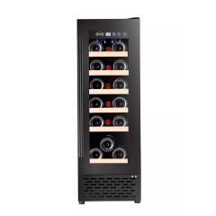 Cata UBBKWC30 30Cm Wide 18 Bottle Wine Cooler - Black Glass