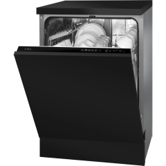 Cda SCD6011 Integrated Full Size Dishwasher - Black Control Panel with Fixed Kit