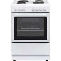 Electra BEF60SEW 60Cm Electric Cooker With Solid Plate Hob - White