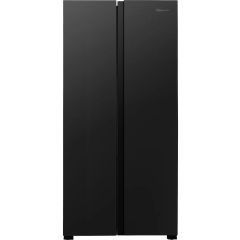 Fridgemaster MS83430EB Total No Frost American Fridge Freezer - Black