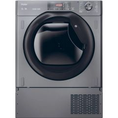 Haier HDB4H7A2TBERX80 Series 4 Integrated 7Kg Heat Pump Tumble Dryer - Anthracite