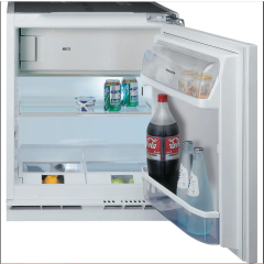Hotpoint HBUF011.UK Integrated Under Counter Fridge with Ice Box - Fixed Door Fixing Kit - White 